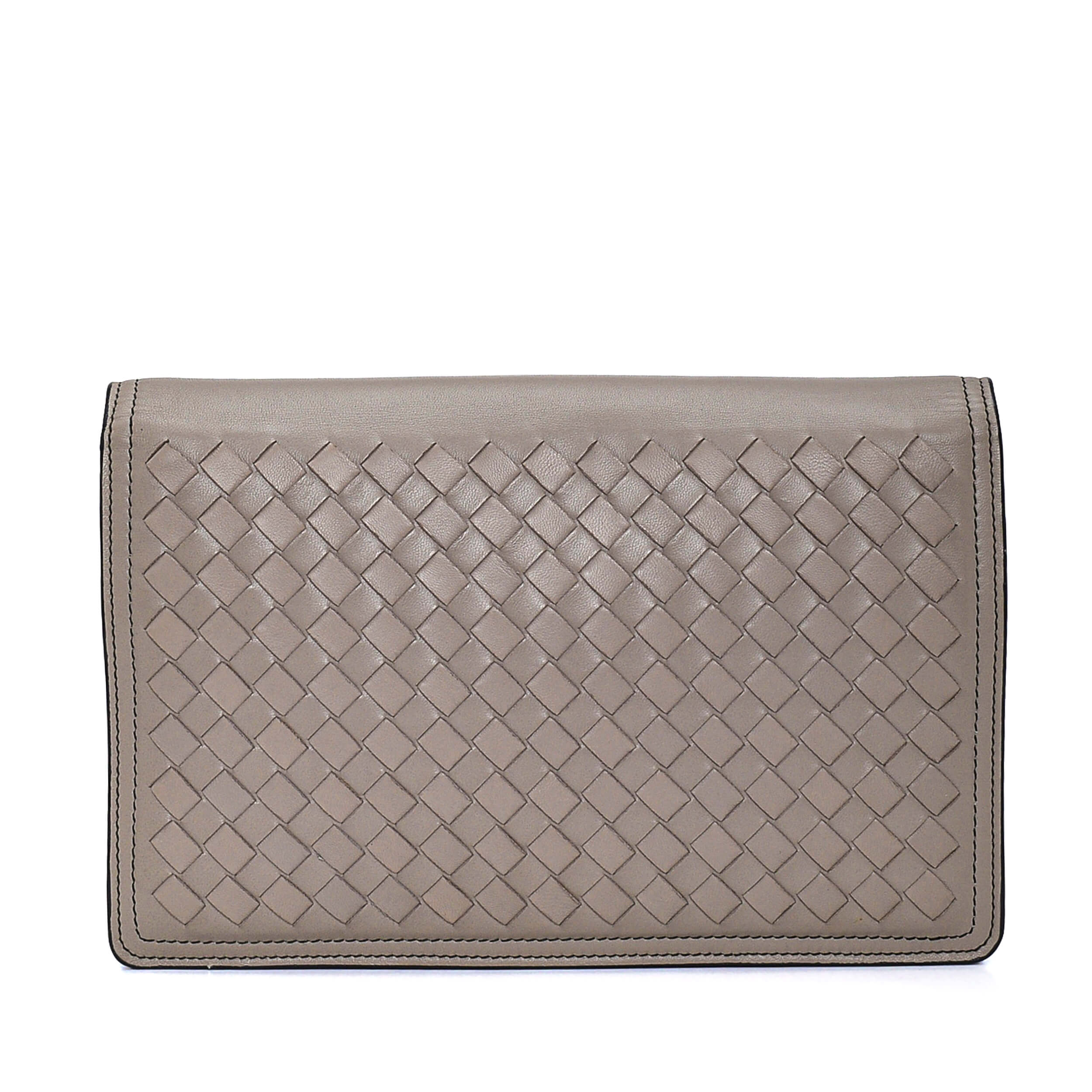 Bottega Veneta - Stone Intrecciato Leather Clutch